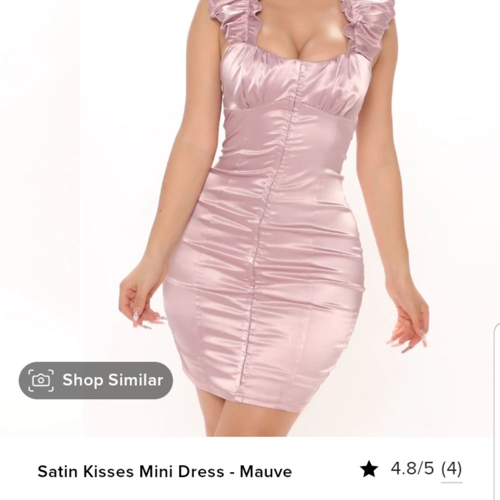 Mauve mini dress